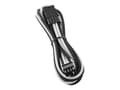 Miniatyrbilde 1 av 3: CableMod PRO Series ModMesh - Strømforlengelseskabel - 8-pins PCIe-strøm (hann) til 8-pins PCIe-strøm (hunn) - 45 cm - formstøpt - svart, hvit