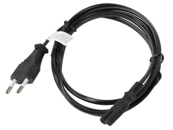 Lanberg - Strømkabel - Europlug (P) til power IEC 60320 C7 - 10 A - 3 m - svart - Europe (unntatt Storbritannia, Irland, Malta, Cyprus)