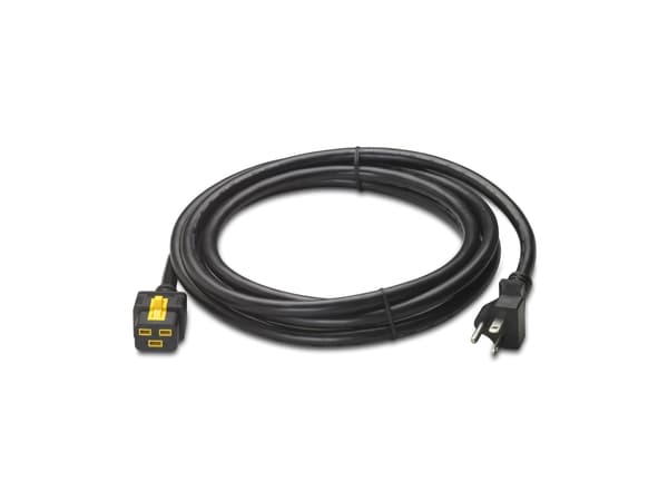APC - Strømkabel - NEMA 5-20 (han) til IEC 60320 C19 - AC 120 V - 20 A - 3 m - lajittelu - P/N: SMT2200I-AR, SMT2200R2I-AR, SMT3000I-AR, SMT3000R2I-A
