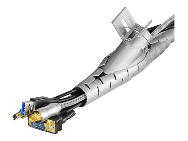 DELTACO LDR01 - Kabelrör - 2.5 m - silver