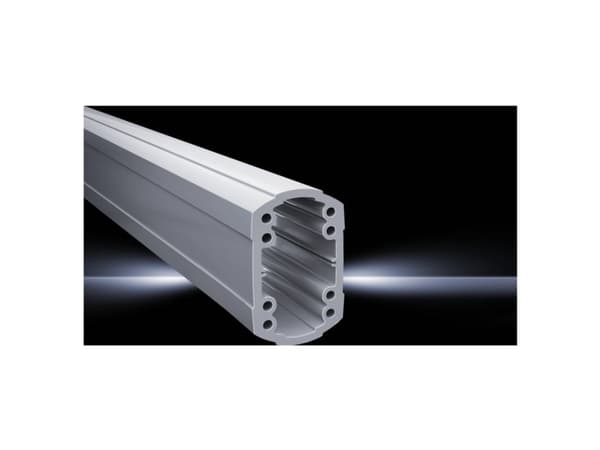 Rittal CP 6212.050, Rettformet, 0,5 m, Aluminium, Plast, Hvit