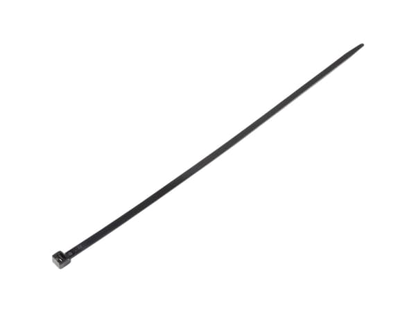 Conrad TC-6645820, Stigeformet buntebånd, Sort, 450 mm, 8 mm, 100 stykker