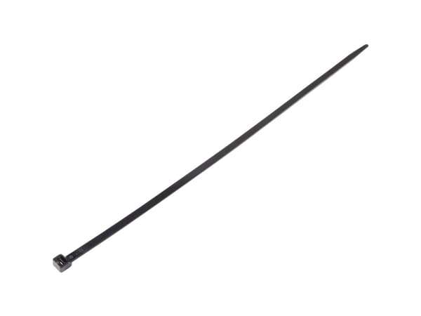 Conrad TC-6645820, Stigeformet buntebånd, Sort, 450 mm, 8 mm, 100 stykker