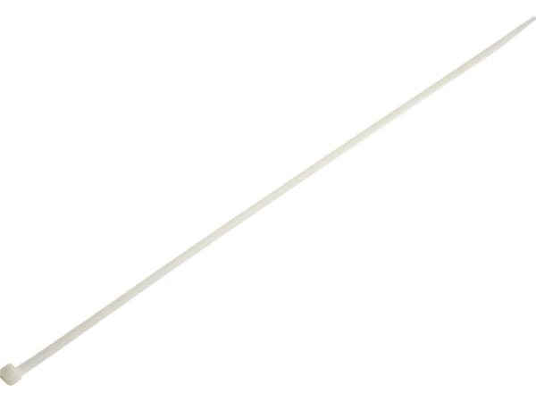 Conrad TC-6645748, Stigeformet buntebånd, Ecru (farge), 385 mm, 4,8 mm, 100 stykker
