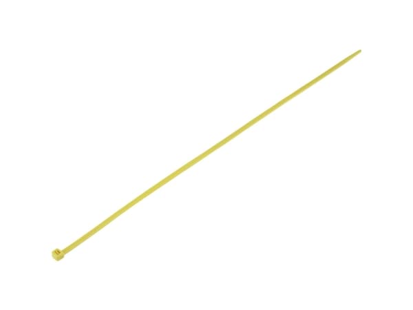 Conrad TC-6645772, Stigeformet buntebånd, Gult, 385 mm, 4,8 mm, 100 stykker