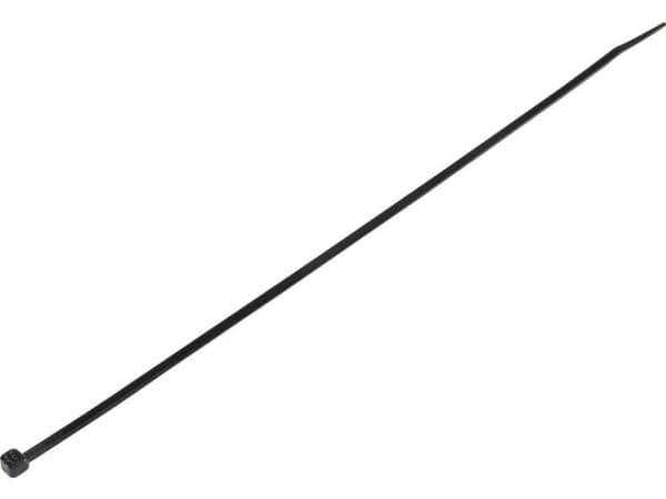 Conrad TC-6645800, Stigeformet buntebånd, Sort, 3,6 mm, 100 stykker