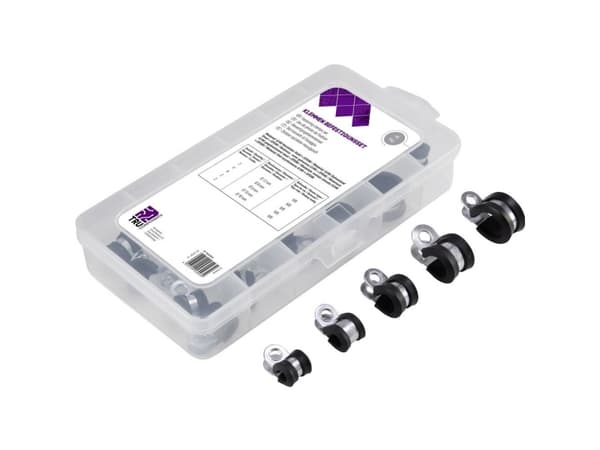 TRU COMPONENTS 93038c437 Kiinnityshihna TC-6649812 Nippu-Ø-alue 6-16 mm 18 kpl