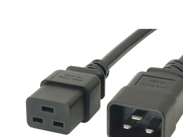 C19/C20 BLK 2.5M-JUMPER CABLE
