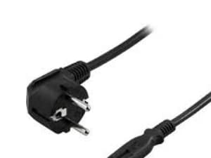 C2G ei-polaarinen virtajohto - Strømkabel - IEC 60320 C7 til CEE 7/7 (han) - AC 250 V - 1 m - formet - lajitelma