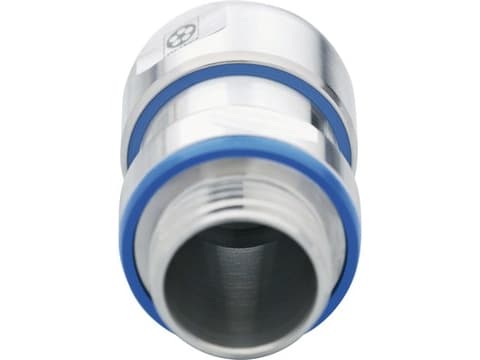 Lapp SKINTOP 53105200, Blå, Metallisk, Elastomer, Polyamid, Rustfritt stål, 5 stykker, M12x1.5, IP68, IP69, -20 - 100 °C