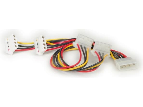 ROLINE 11.03.1003, 0,45 m, Molex (4-pin), Hankjønn, Hunkjønn, 90°, Svart, Rød, Hvit, Gult