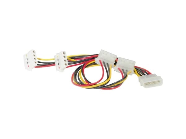 ROLINE 11.03.1003, 0,45 m, Molex (4-pin), Hankjønn, Hunkjønn, 90°, Svart, Rød, Hvit, Gult