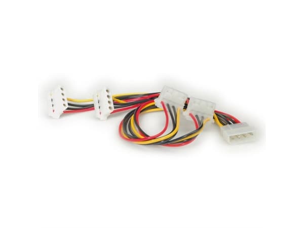 ROLINE 11.03.1003, 0,45 m, Molex (4-pin), Hankjønn, Hunkjønn, 90°, Svart, Rød, Hvit, Gult