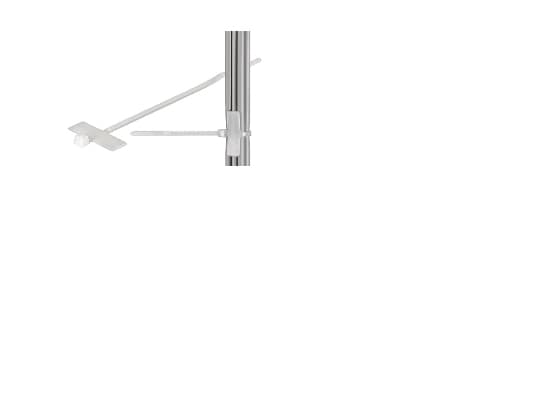 Goobay 17095, Avrivbart buntebånd, Nylon, Gjennomsiktig, Hvit, 100 mm, 2,5 mm, 100 stykker