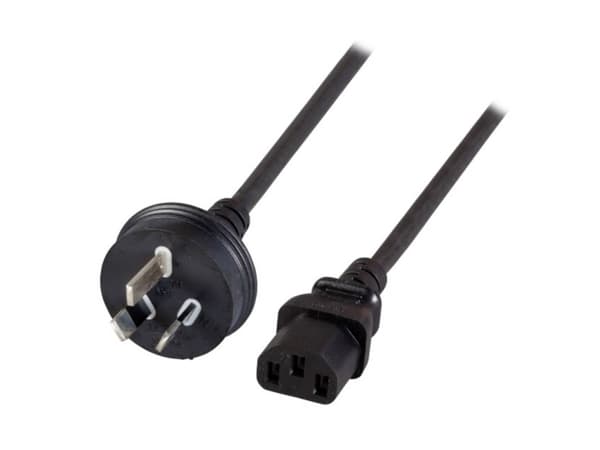 MicroConnect PowerCord - Strømkabel - power IEC 60320 C13 til strøm, australsk 3-pin (hann) - 1.8 m - svart - Australia