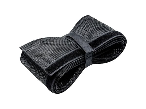 ROLINE 19.08.3161, Koukullinen ja lenkillinen nippuside, PVC-muovi, Musta, 2500 mm
