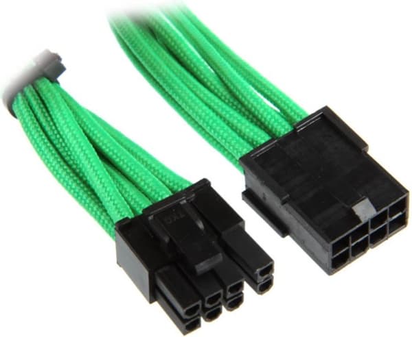 BitFenix PCI-E (6+2 pin) - PCI-E (6+2 pin), 0.45m, 0,45 m, PCI-E (6+2 pin), PCI-E(6+2 pin), Hankjønn, Hunkjønn, Grønn