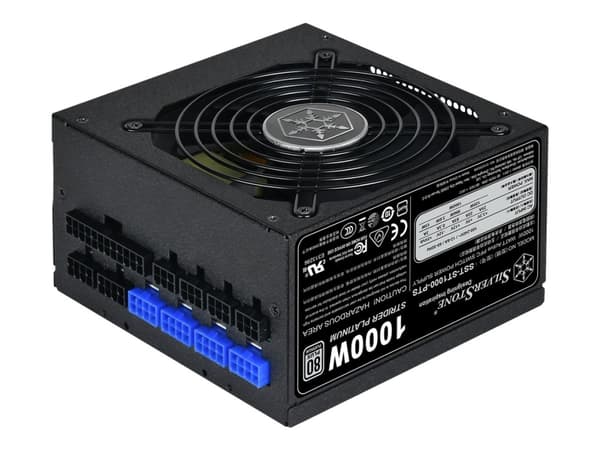 SilverStone Strider Platinum series ST1000-PTS - Strømforsyning (intern) - ATX12V 2.4/ EPS12V - 80 PLUS Platinum - AC 90-264 V - 1000 watt - aktiv PF
