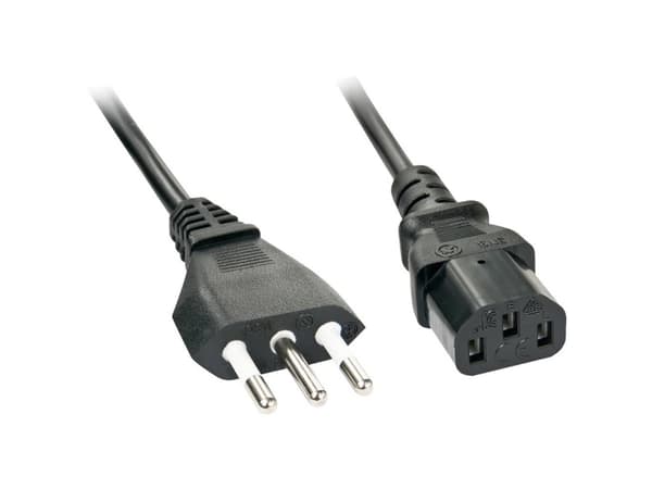 Lindy 30414 strømkabel Sort 3 m CEI 23-16 C13 kopling