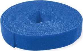Value 25.99.5254, Borrelås-kabelbånd, Blå, 25000 mm, 10 mm, 5 stykker