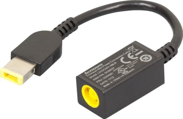 Lenovo ThinkPad Slim Power Conversion Cable - Virtakaapeli - ThinkCentre Edge 92z; 93; ThinkCentre M32; M71z; M72z; M83; M93; M93p; M93z