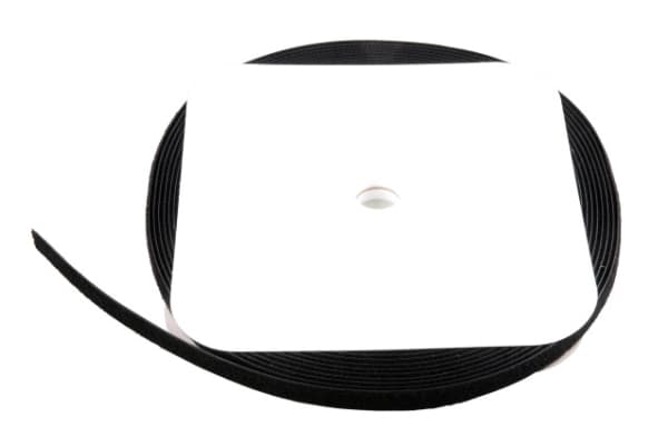 EFB Elektronik 81150.25, Koukullinen ja lenkillinen nippuside, Polyamidi, Musta, 25000 mm, 20 mm, 1 kpl