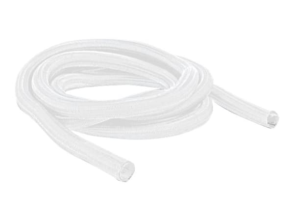 Delock Braided Sleeving self-closing - Flätad ärm - 2 m - vit