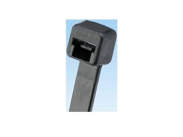 Panduit Cable Tie, 7.4"L (188mm), Standard, Weather Resistant, Black, 1000pc, Nylon, Sort, 188 mm