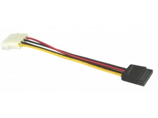EXSYS EX-K41915, 0.4 m, Floppy (4-pin), SATA 15-pin, Hanstik, Hanstik, Suora