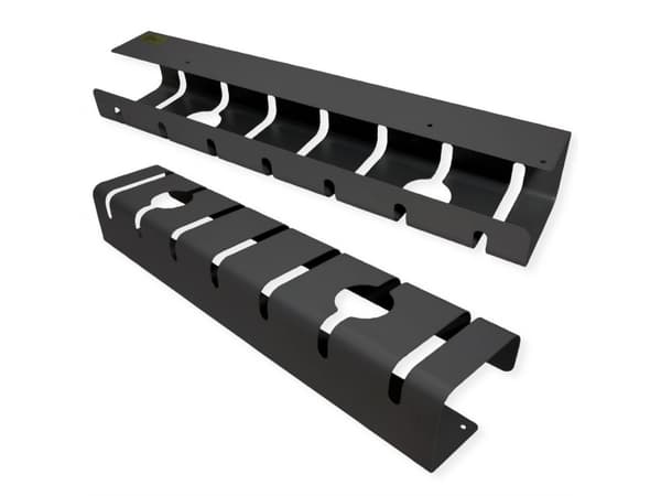 ROLINE 17.03.1303, Kabelskilleskuff, Bord, Metall, Sort