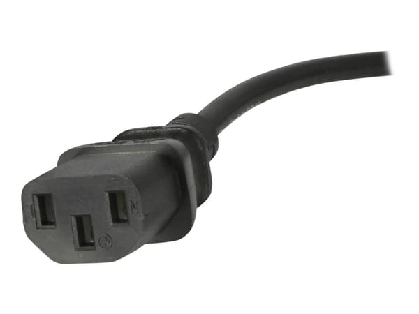 StarTech.com 6ft (1.8m) UK Computer Power Cable, 18AWG, BS 1363 to C13 Power Cord, 10A 250V, Black Replacement AC Power Cord, Monitor Power Cable, BS