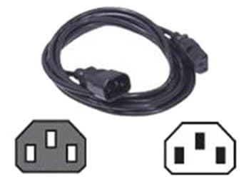 Dell - Strömkabel - IEC 60320 C14 till power IEC 60320 C13 - AC 250 V - 4 m - för EqualLogic FS7600, FS7610; PowerEdge T330; PowerVault MD1420; Stora