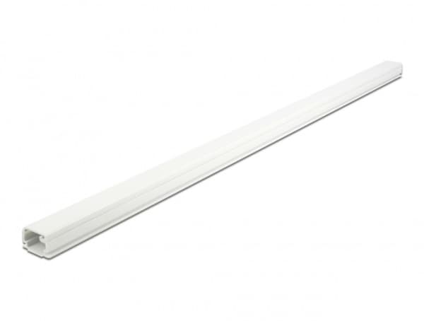 Delock - Cable duct with cover - 1 m - hvit