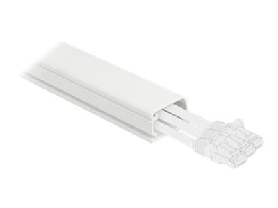 Delock - Cable duct with cover - 1 m - hvit