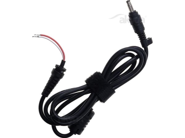 Akyga AK-SC - Strømkabel - 4,8 x 1,7 mm DC-jakk til uisolert tråd - 50 V - 1.2 m - svart