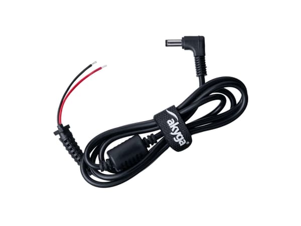 Akyga AK-SC - Strømkabel - 4,8 x 1,7 mm DC-jakk til uisolert tråd - 50 V - 1.2 m - svart