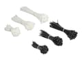 Miniatyrbilde 2 av 4: Delock Cable tie assortment box 600 pieces - Kabellissesett - svart, hvit