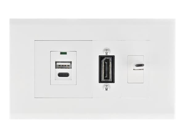Delock - Easy 45 - ramme - hvit, RAL 9003