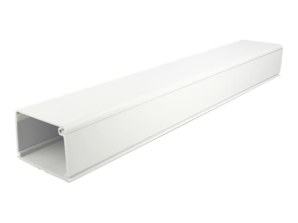 Delock - Cable duct with cover - 1 m - hvit