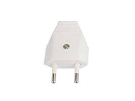 Bachmann With Screw terminal - Elkontakt - Eurokontakt (hane) - 250 V - 2.5 A - vit