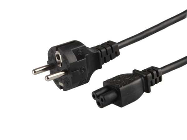 SAVIO CL-67 - Strømkabel - IEC 60320 C5 til CEE 7/17 (hann) - AC 250 V - 1.5 m