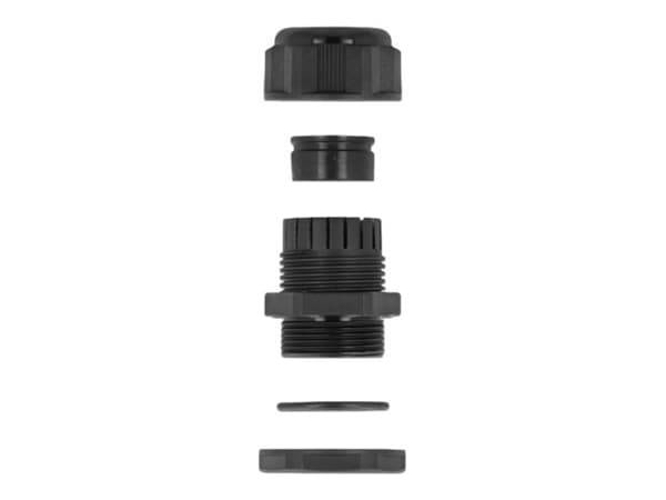 DeLOCK 60375, Musta, Muovi, 2 kpl, PG13.5, 4 mm, IP68
