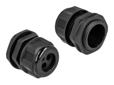 DeLOCK 60377, Musta, Muovi, 2 kpl, PG21, 6 mm, IP68