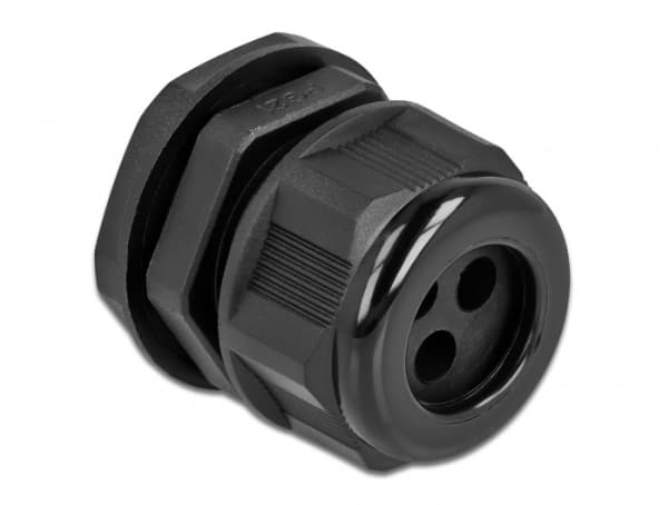DeLOCK 60377, Musta, Muovi, 2 kpl, PG21, 6 mm, IP68