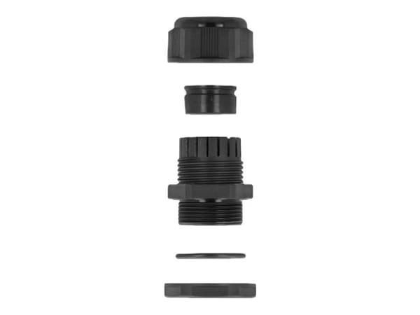 DeLOCK 60377, Musta, Muovi, 2 kpl, PG21, 6 mm, IP68