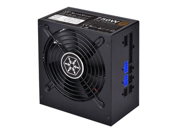 SilverStone Strider Plus Bronze series ST75F-PB - Strømforsyning (intern) - ATX12V 2.4/ EPS12V - 80 PLUS Bronze - AC 115-240 V - 750 watt - aktiv PFC