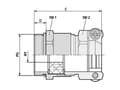Miniatyrbilde 2 av 4: LAPP SKINDICHT® SKZ PG 13,5 52004300 Kabelforskruning PG13.5 Messing Messing 25 stk