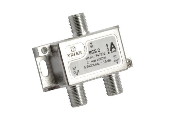 Triax SCS 2, Kabelkniv, 75 O, 5 - 2400 MHz, Grå, Honkoppling, F-Type