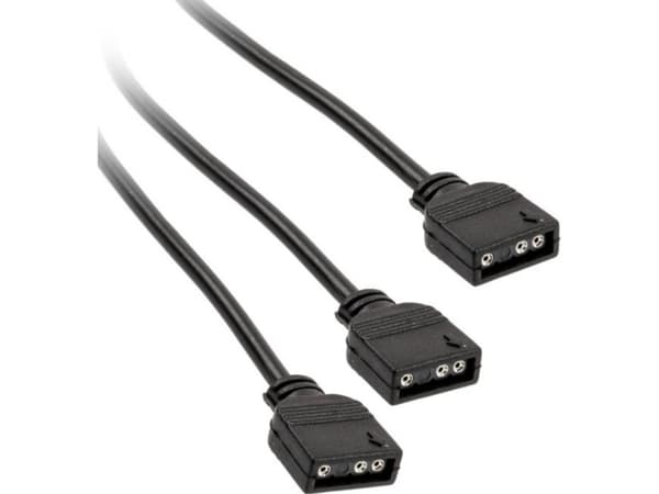 Kolink PGW-AC-KOL-043, Universal, Kabelfordeler, Svart, 3-pin, 2x 3-pin, 5 V