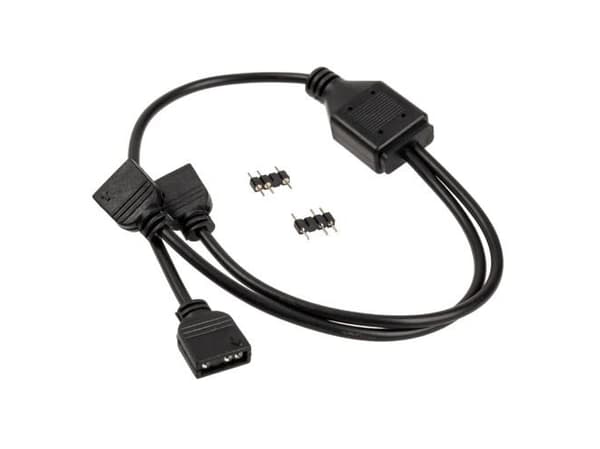 Kolink PGW-AC-KOL-043, Universal, Kabelfordeler, Svart, 3-pin, 2x 3-pin, 5 V
